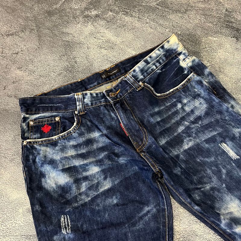 DSQUARED  jeans shorts distressed design, foto 3