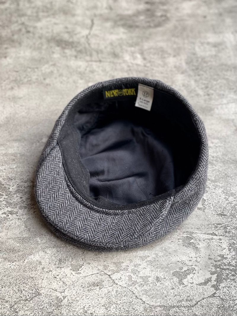Flatcap New York Hat & Co. Driver Herringbone “MADE IN USA, foto 4