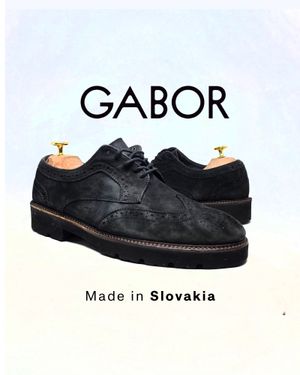 GABOR Brogue Made in Slovakia Sepatu Formal Suede