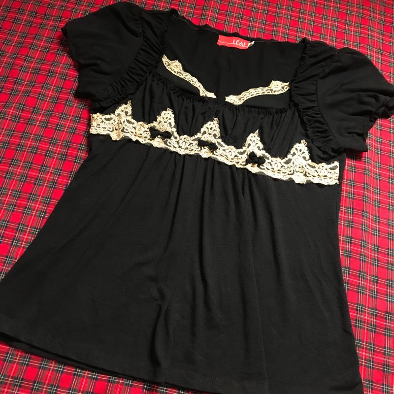 Coquette Blouse Wanita black, foto 8