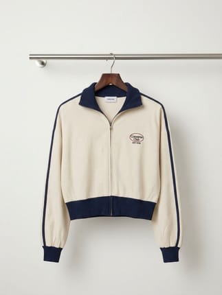 Track Top Crop Knitwear Converse Ringer Women’s Jacket Biege
