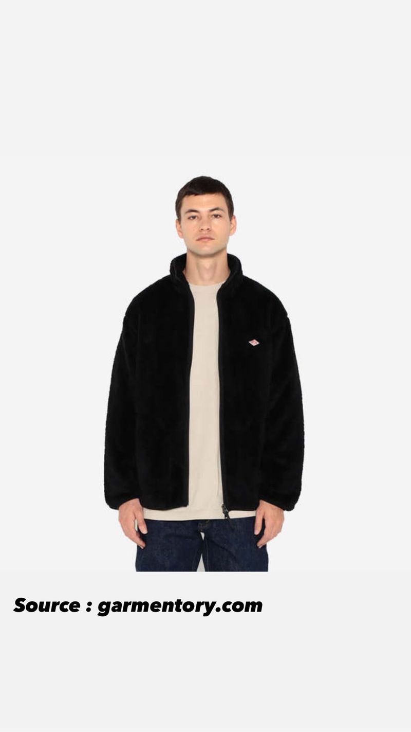 DANTON HIGH PILE STAND COLLAR FLEECE JACKET, foto 8