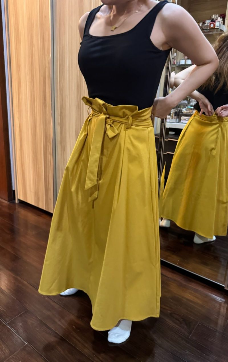 Pomelo Yellow Midi Skirt, foto 4