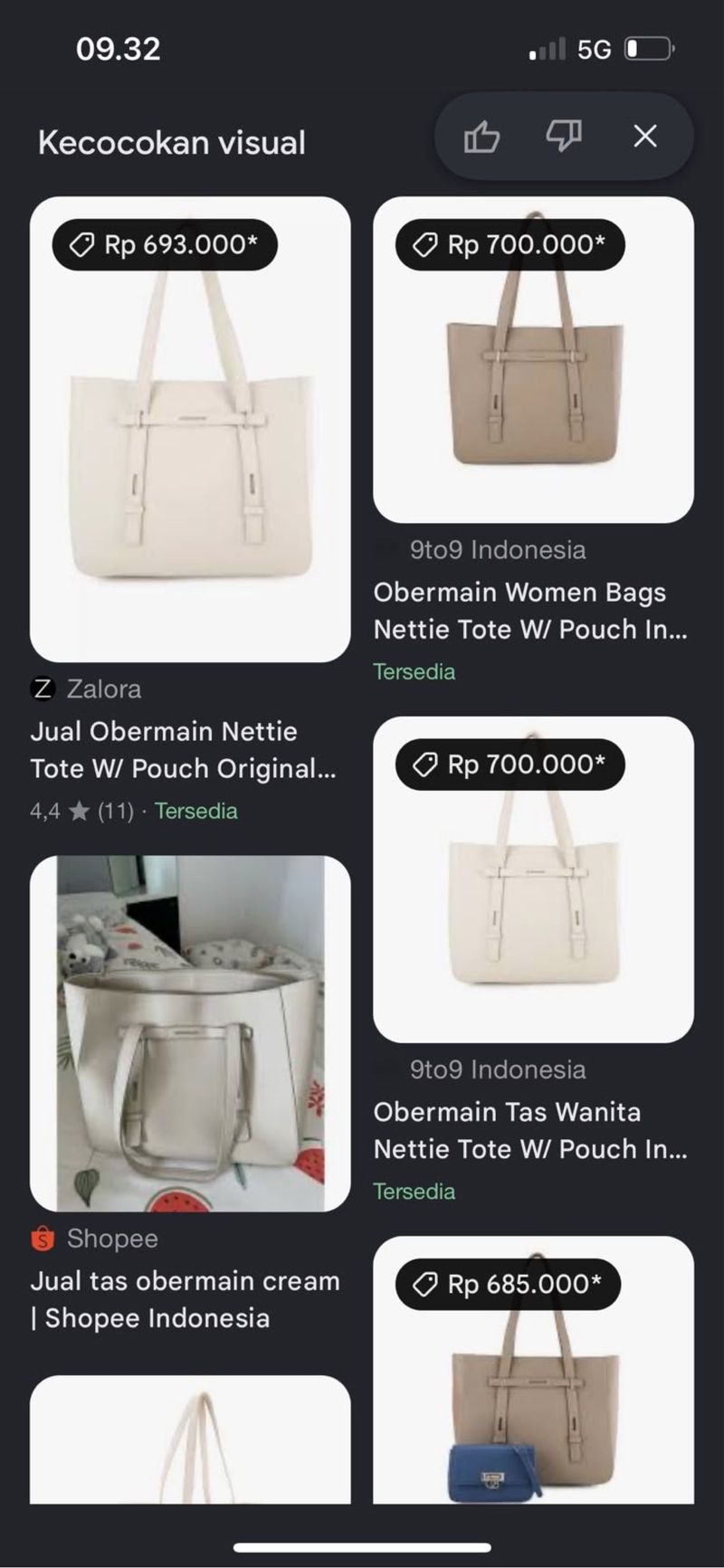 OBERMAIN NETTY TOTE W/POUCH, foto 10