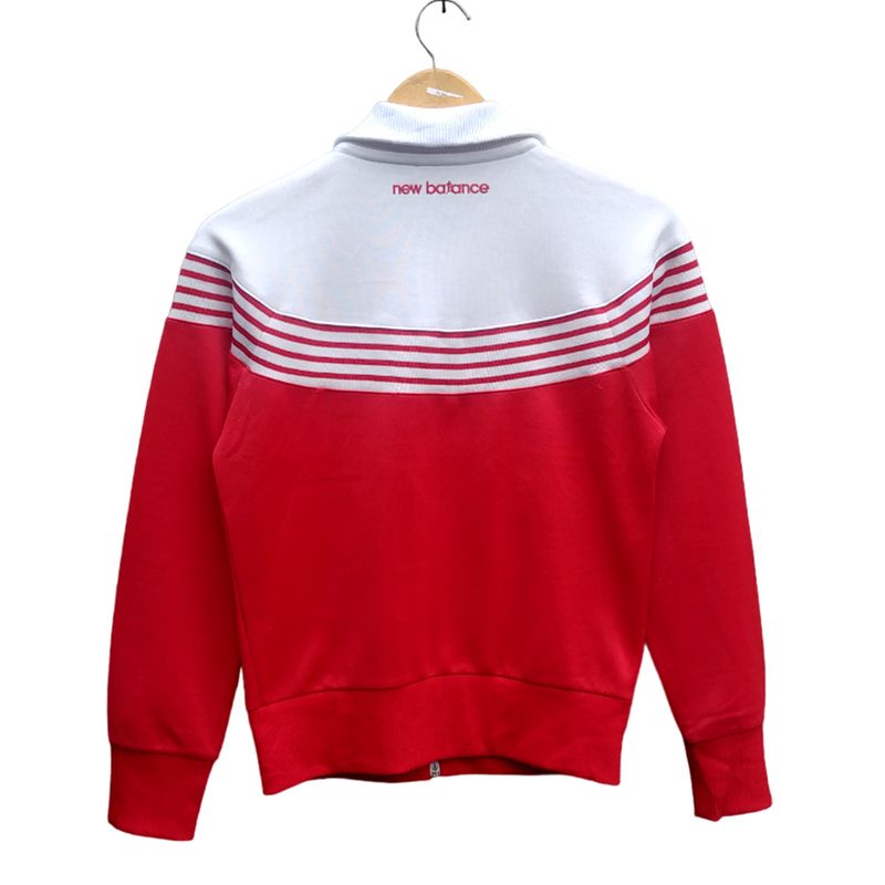 New Balance Casual Track jacket Pria white red, foto 2