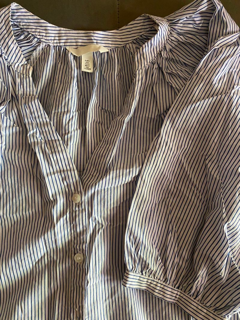 H&M Balloon-sleeved poplin blouse, foto 2
