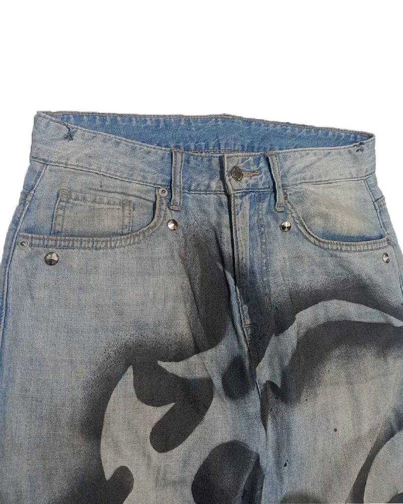 Korean Light Blue Jeans Rework, foto 3