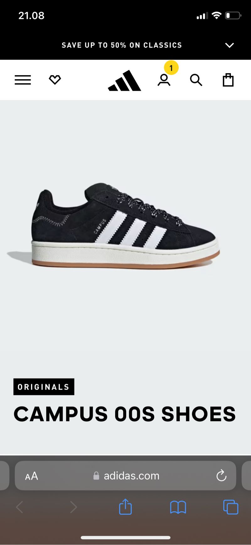 Adidas Casual Sneakers Pria white black, foto 8