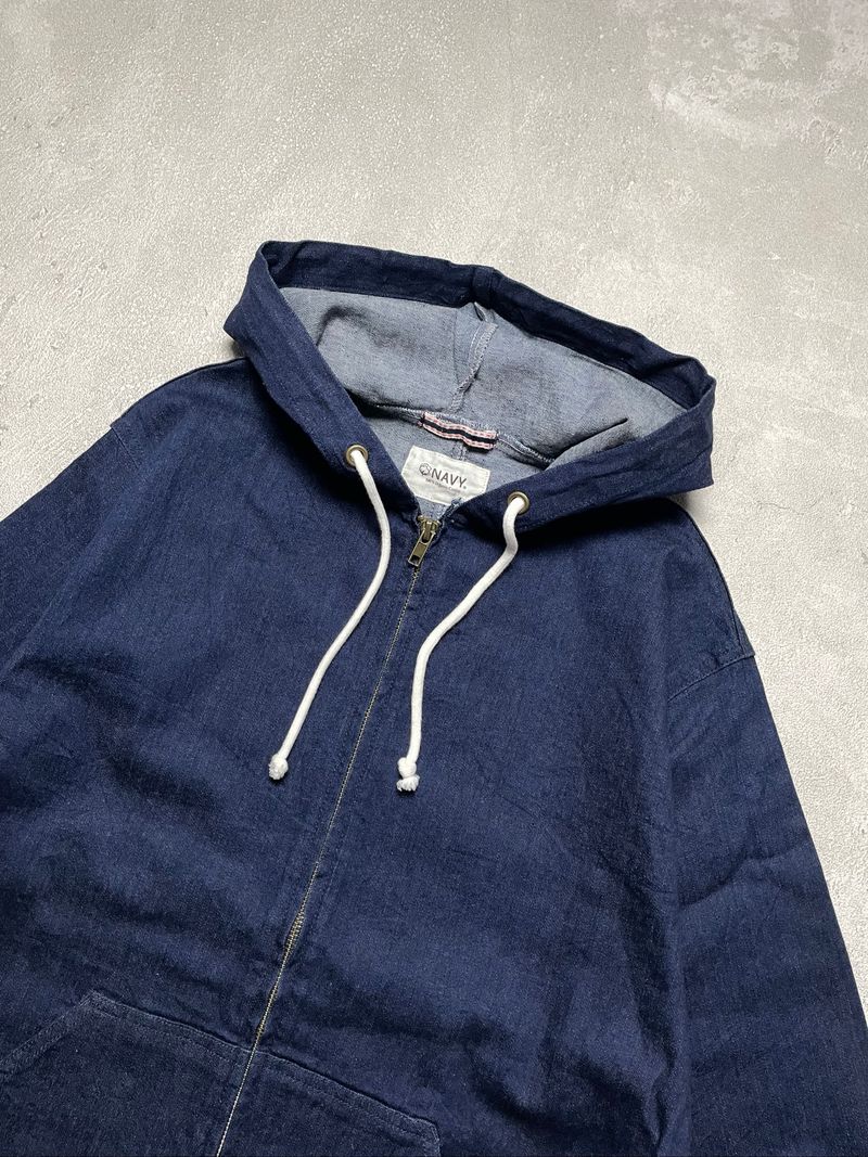 OUTER ZIP HOODIE DENIM, foto 2