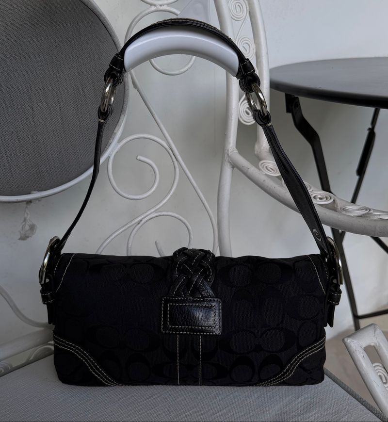 6280 Black Leather Soho Shoulder Bag, foto 2