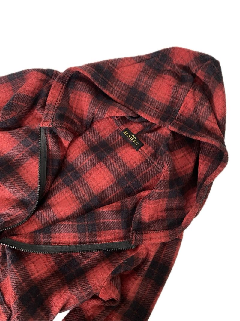 Red Checkered Flannel Zip-up, foto 2
