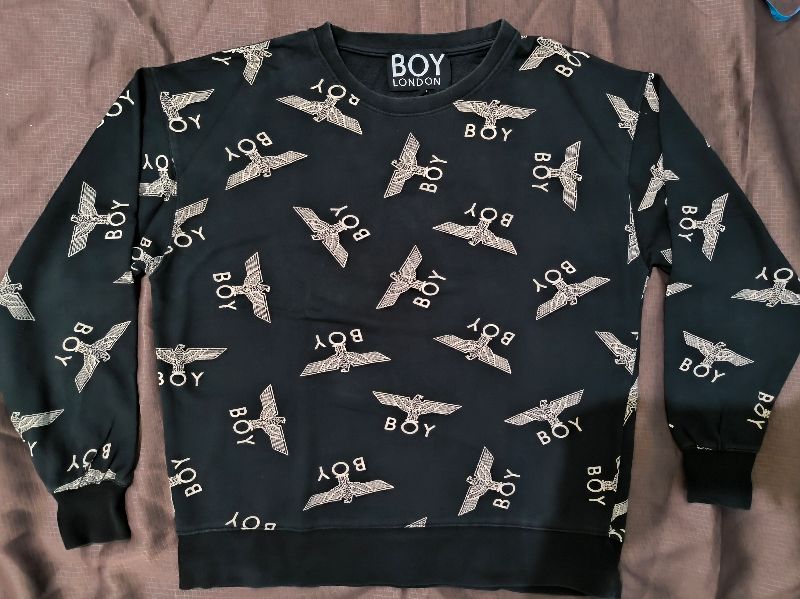 BOY London Batik Sweater Pria black Preloved