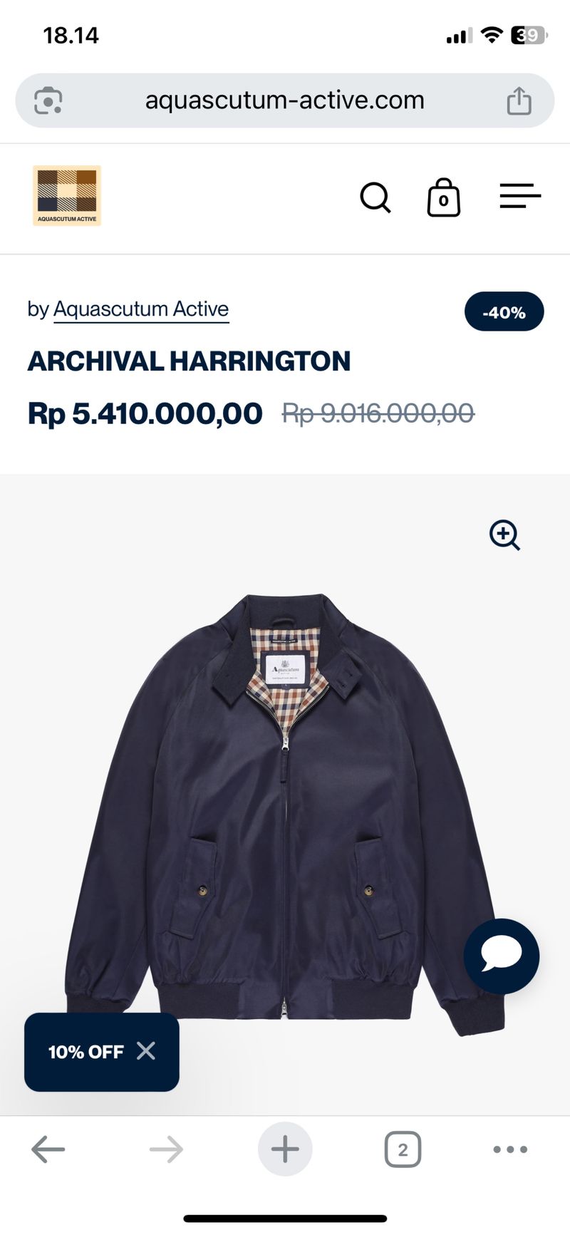 Vintage 90s Aquascutum Harrington Jacket, foto 3