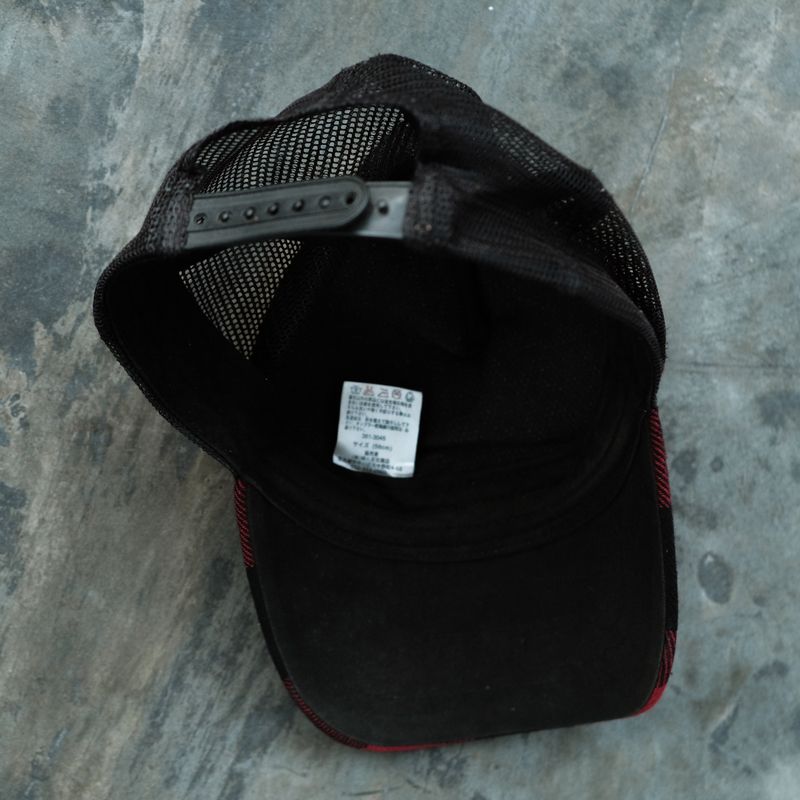 “Fight for your right” red tartan trucker cap, foto 3