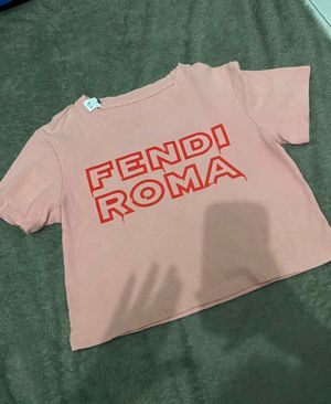 crop tops fendi roma | t-shirt