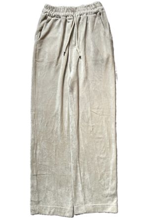Beige Velvet Culotte