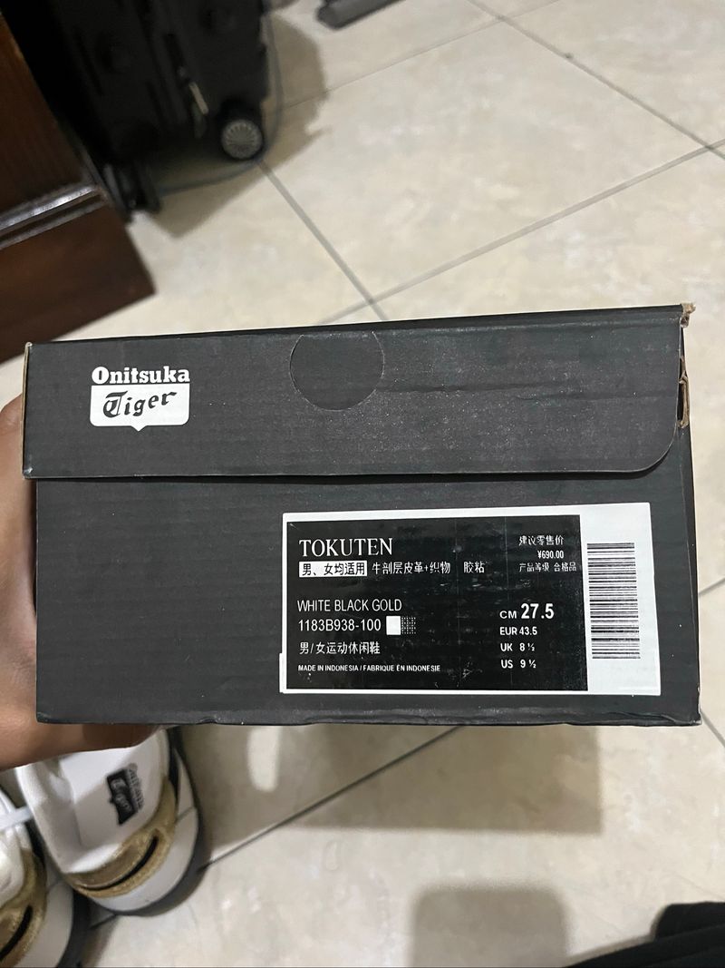 Onitsuka Tiger White Black Gold-Miror, foto 6