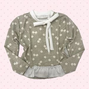 FLORAL RIBBON TOP