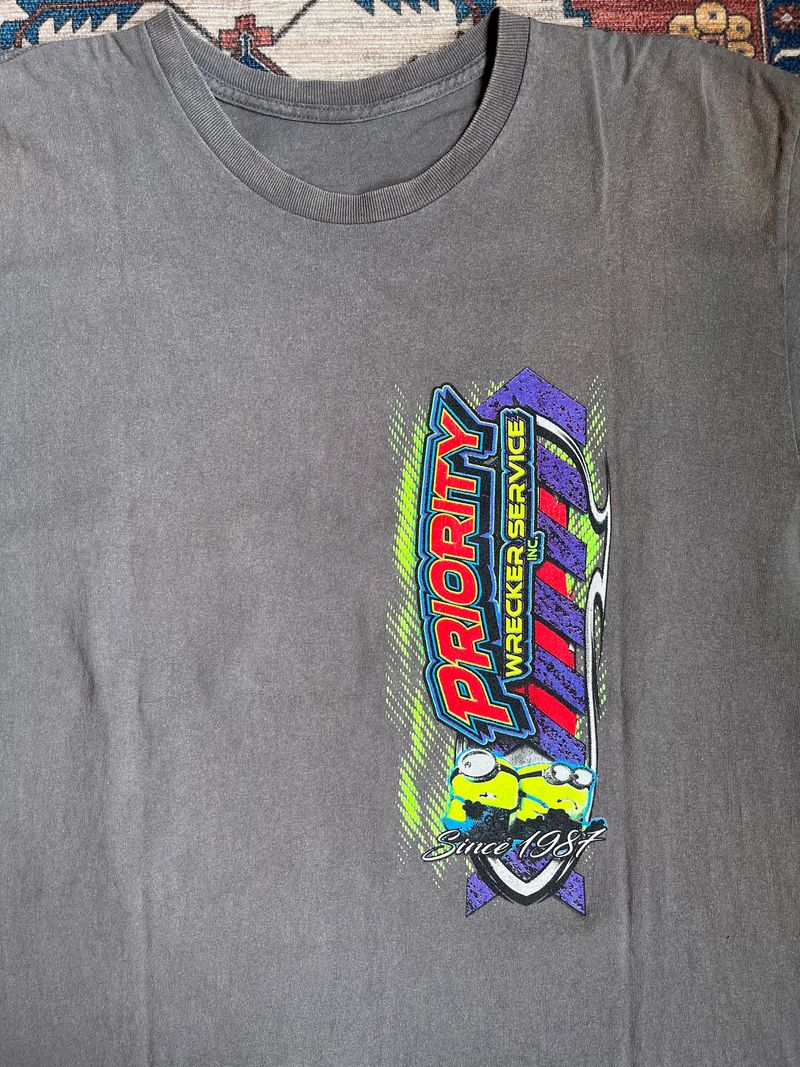 Vintage T-shirt Pria gray, foto 3