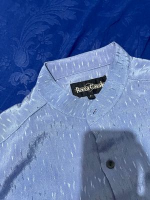 light blue Rocca Casale long-sleeve button-up shirt