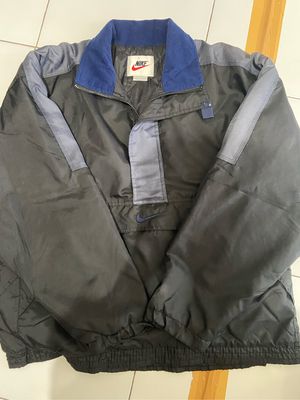 Nike Vintage Streetwear Windbreaker Pria navy