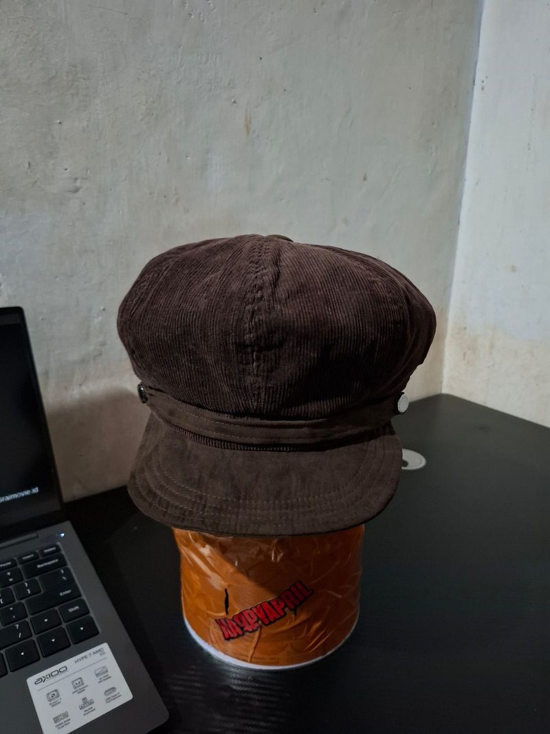Corduroy Baker Boy Cap Superior, foto 2