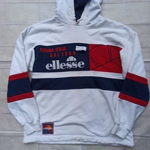 vintage ELLESSE jaspo hoodie jacket 90s size L