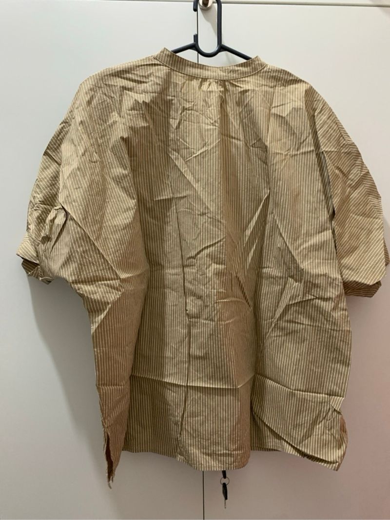 HERELL - Stripes blouse mustard, foto 3