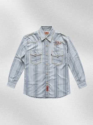 Skybost Punk Hardcore Striped Shirt