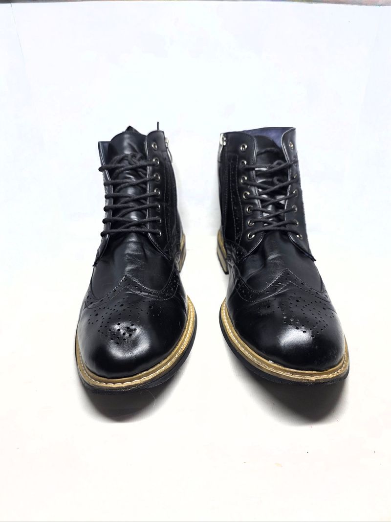 Bruno Marc USA Wingtip Leather Boots, foto 3