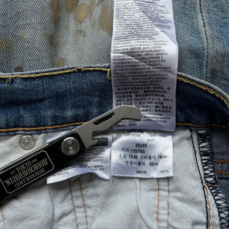 Levis 504 Splatter Reworked Denim Pants, foto 4