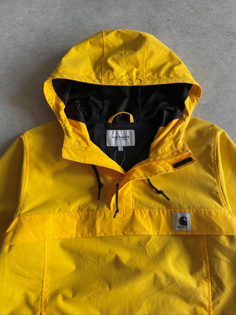 CARHARTT NIMBUS YELLOW PULLOVER WINDBREAKER JACKET, foto 5