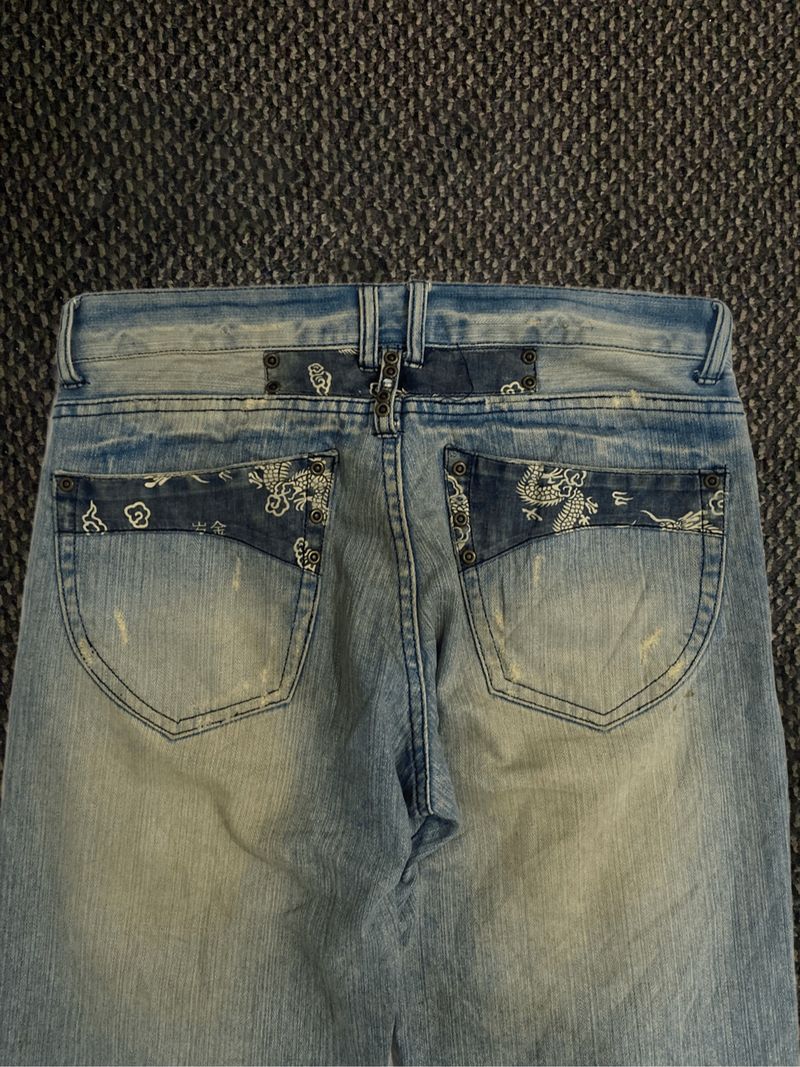 Y2k Unbranded Sukajan Jorts, foto 4