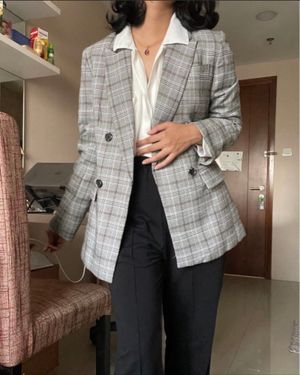 Korean premium blazer double breasted