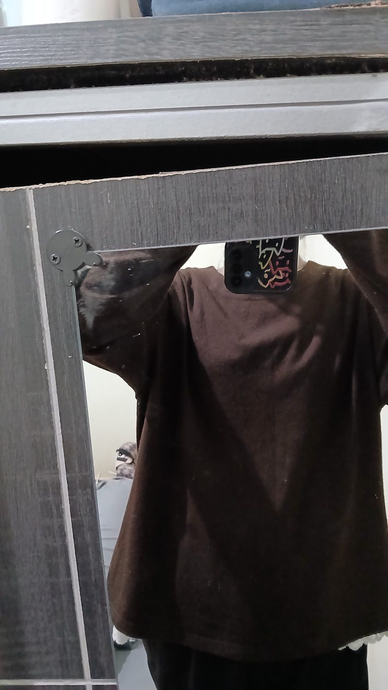 Atasan Blouse Coklat Mahogany, foto 4