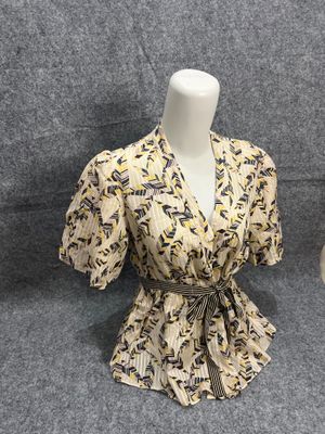 PL BCBG Blouse - warna cream kombinasi - ready 1pcs