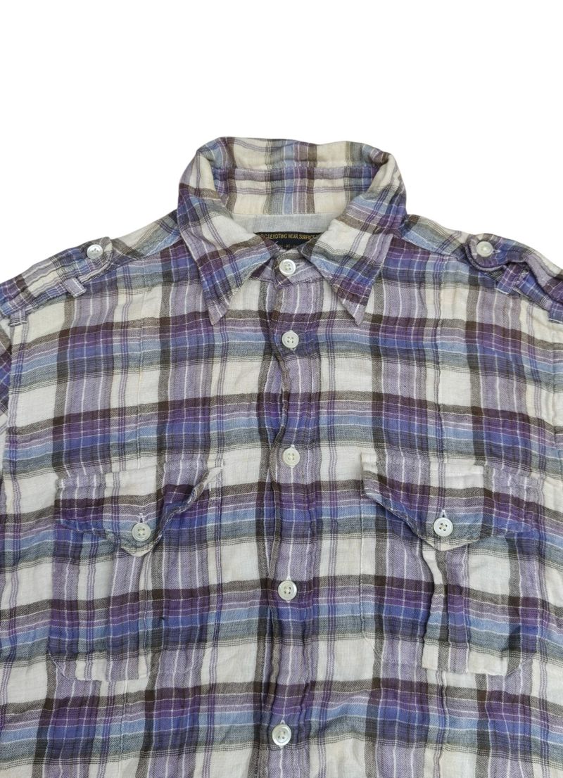 Beams plaid pattern shirt, foto 3