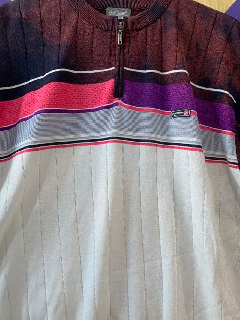 Rajut Half-Zip Crocodile Multicolor, foto 3