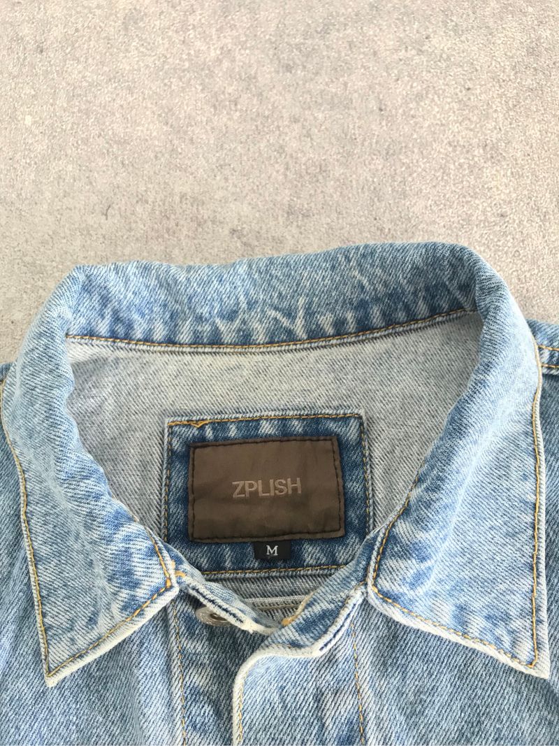 Zplish Washed Blue Denim Jacket Type III, foto 4