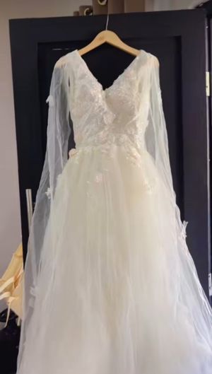Dress prewedding, ada ekor 1 meter, ada sayanp dibelakang