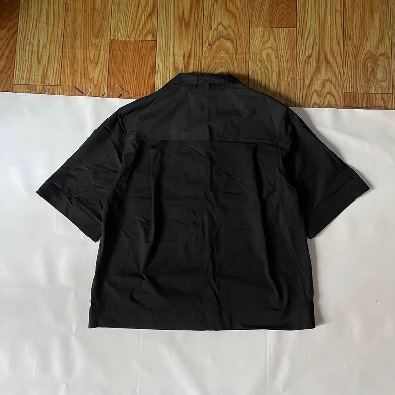 COS open collar shirt boxy snap botton, foto 4