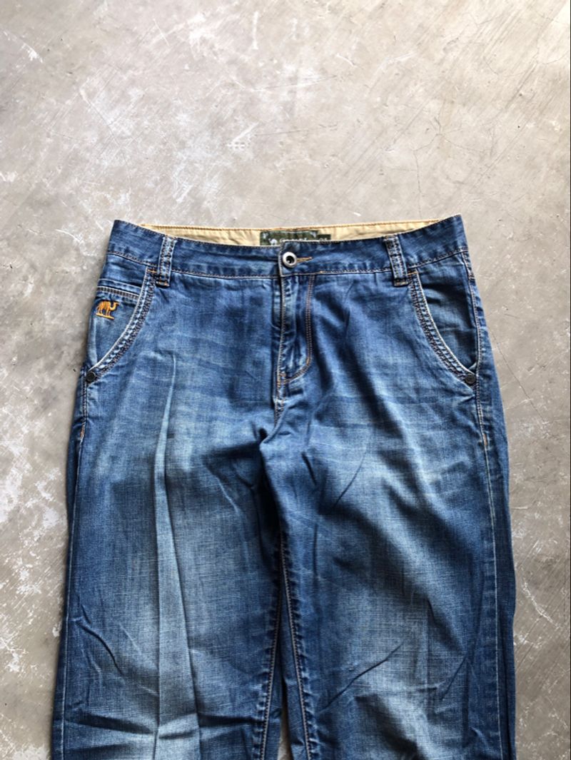 Celana jeans camel straight pants, foto 2