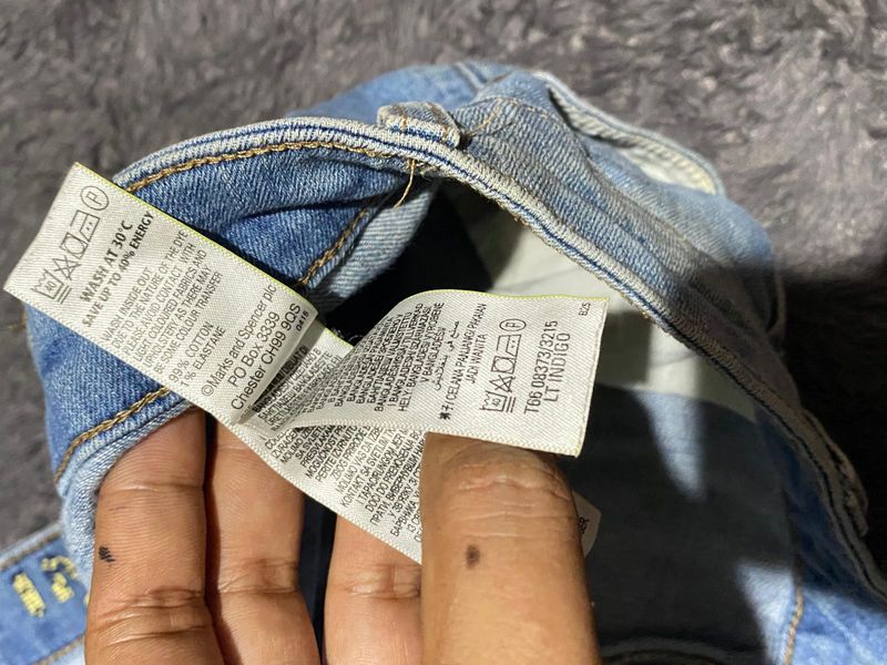 Celana jeans m&s indigo collection straight, foto 7
