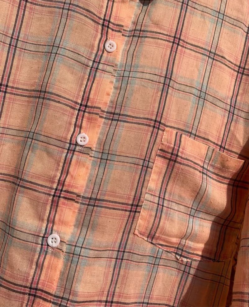 Soft peach plaid shirt 🍑, foto 2
