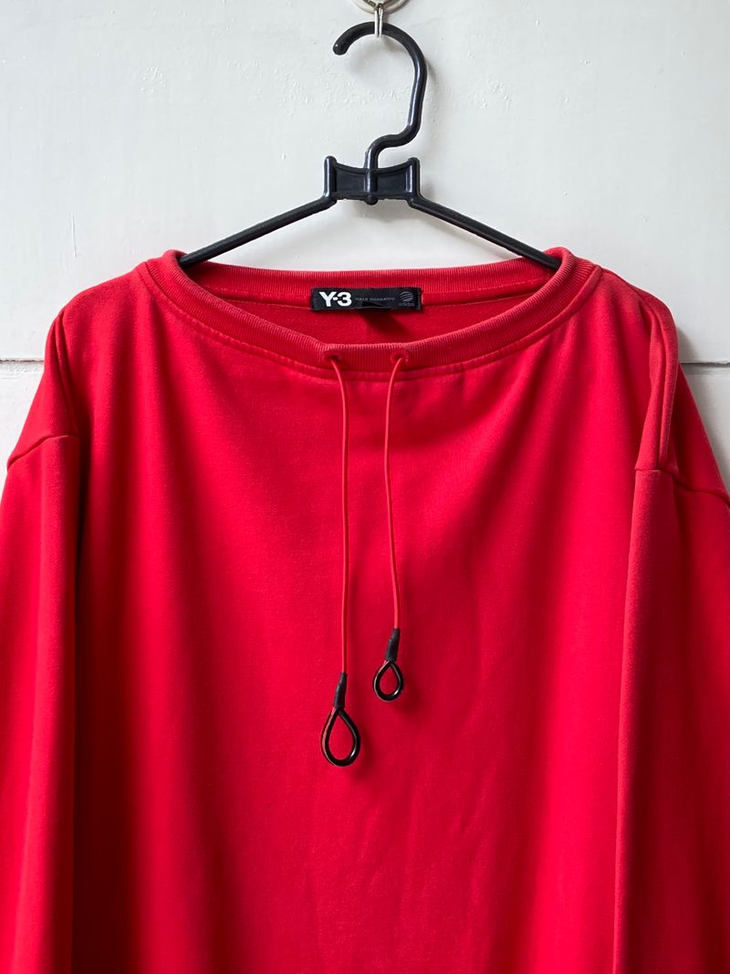 Y-3 Casual Sweatshirt Pria red, foto 2
