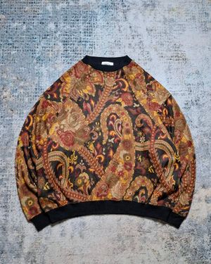 Vintage Knitwear Pattern Paisley Flower Pelo