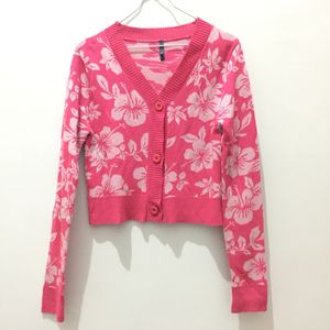 COLORBOX Y2K Coquette Cardigan Wanita pink
