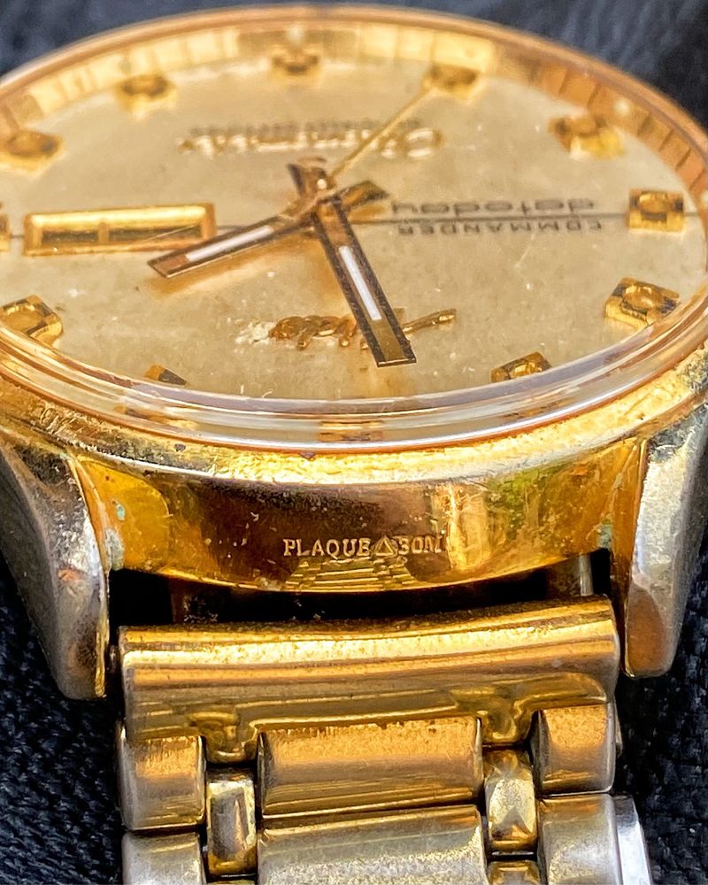 JAM VINTAGE MIDO COMMANDER DATODAY GOLD 30 MICRON, foto 4