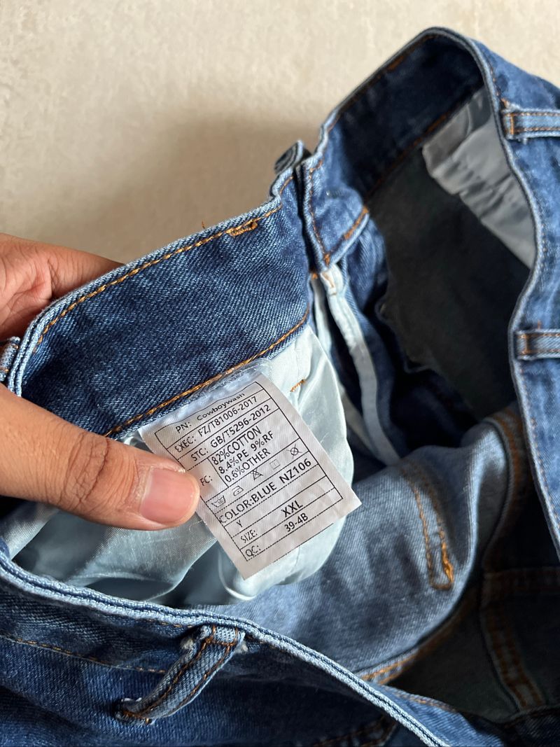 Blue Wash denim jeans Korean, foto 5