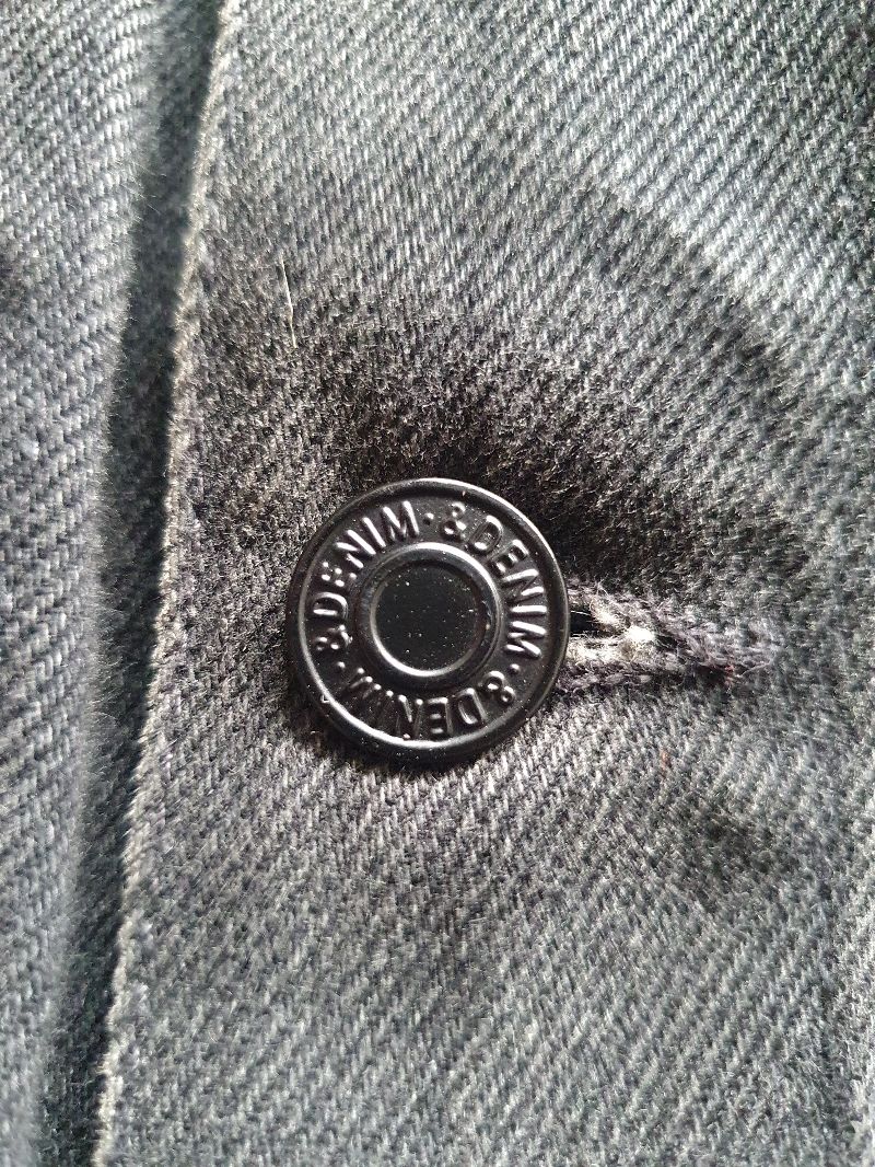 H&M Grunge Indie Denim jacket Pria black gray, foto 5